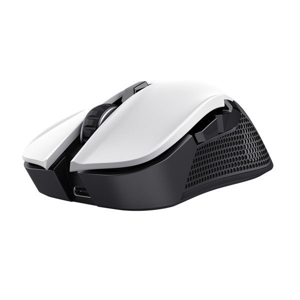 MOUSE WIRELESS TRUST GAMING GXT 923W YBAR RGB 7200DPI 6 BOTONES RECARGABLE 50H COLOR BLANCO 24889
