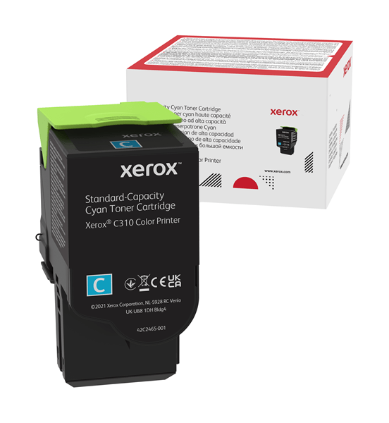 006R04357 xerox c310 cyan standard capacity toner cartridge 2000 p