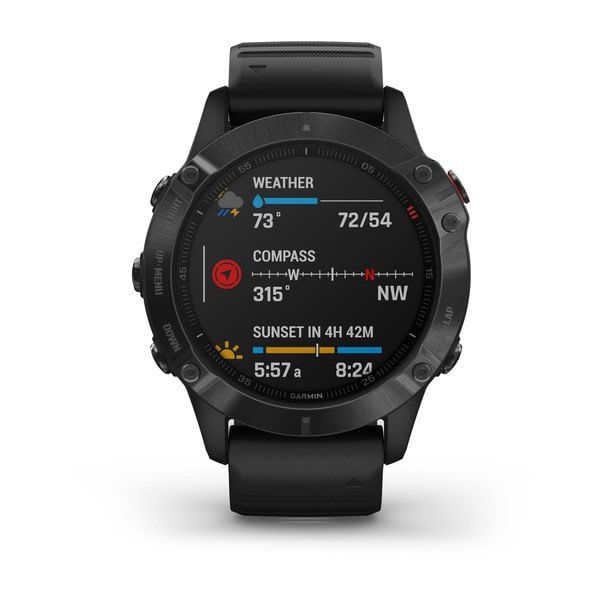010-02158-02 smartwatch garmin fenix 6 pro. aplicaciones deportaivas. control del ritmo. gris carbon