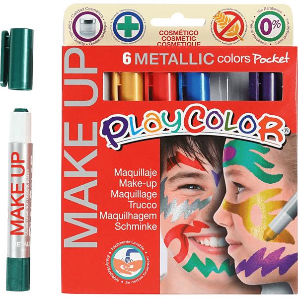 01011 pocket make up metallic 6 colores surtidos playcolor 01011