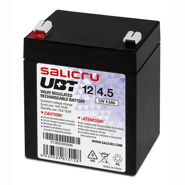 013BS000006 ubt battery 12v 4.5ah without maintenan ce