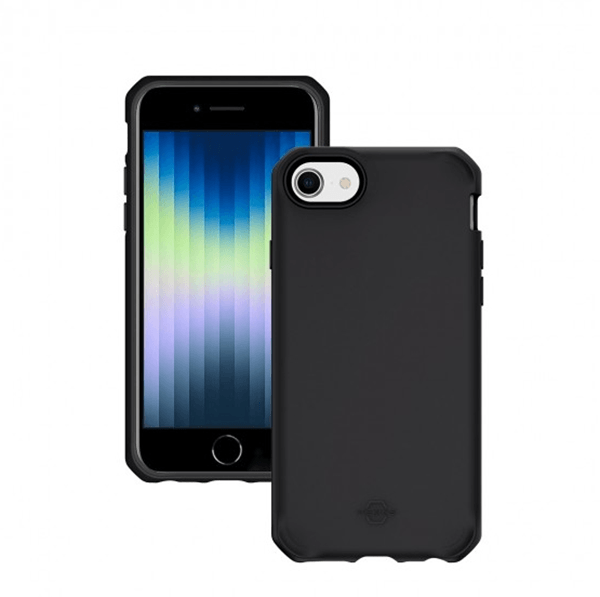 066023 spectrumr case for iphone se 3rd gen iphone se 2nd gen iphone 8 iphone 7 solid black mat 