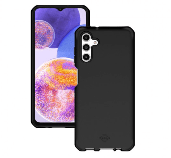 066030 spectrumr case for galaxy a23 5g-solid black mat-soft bag