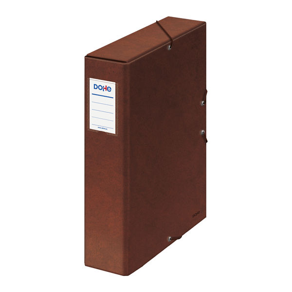 09573 cajas de proyectos carton forrado lomo de 7 cm cuero con etiqueta 245x350x70 dohe 09573