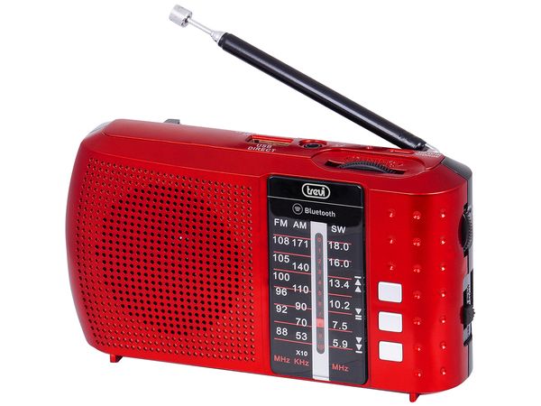 0RA7F2002 radio porta til multibanda bluetooth usb micro sd trevi ra 7f20 bt rojo