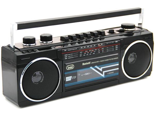 0RR50100 radio grabadora porta til usb sd bluetooth cassette trevi rr 501 bt negro