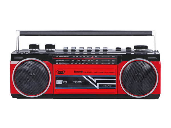 0RR50102 radio grabadora porta til usb sd bluetooth cassette trevi rr 501 bt rojo