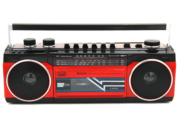 0RR50102 radio grabadora porta til usb sd bluetooth cassette trevi rr 501 bt rojo