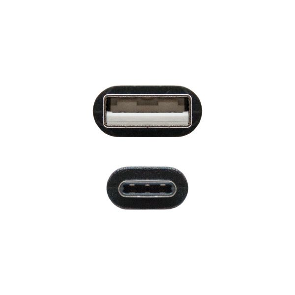 10.01.2100 cable usb 2.0 3a. tipo usb c m a m. negro. 0.5m