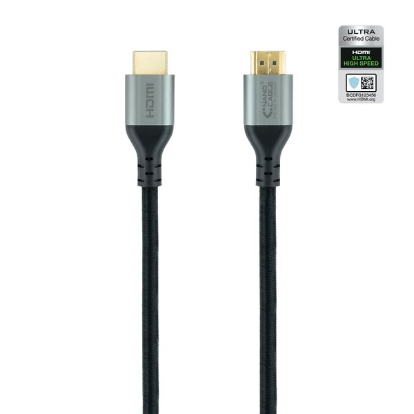 10.15.8102 cable hdmi nano cable hdmi am hdmi am 2.1 certificado ultra high speed 2.0m negro