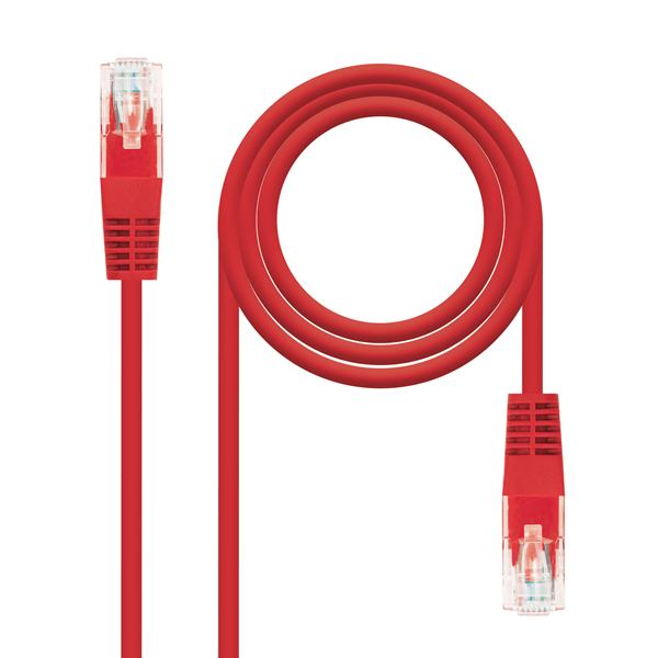 10.20.0201 nanocable cable red cruzado cat.5e utp rojo 1 m
