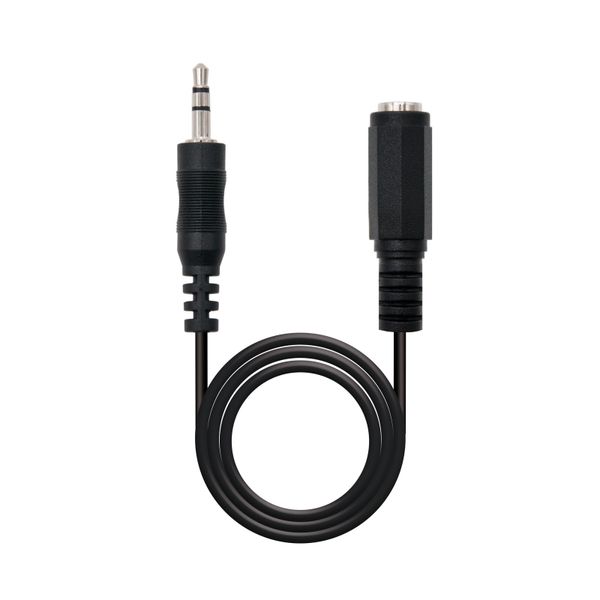 10.24.0201 cable audio minijack m a minijack h 1.5mt nanocable negro 10.24.0201
