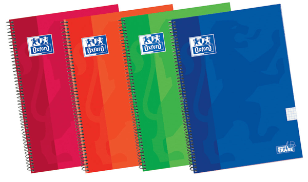100430151 cuaderno tapa extradura 4o 80 hojas 4x4 colores surtidos oxford 100430151