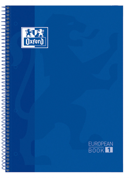 100430197 cuaderno europeanbook 1 tapa extradura a4 80 hojas 5x5 color azul oscuro oxford 100430197