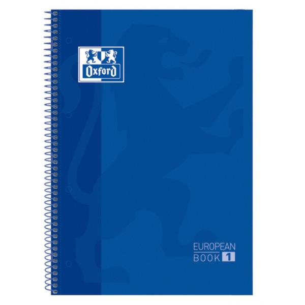 100430197 cuaderno europeanbook 1 tapa extradura a4 80 hojas 5x5 color azul oscuro oxford 100430197