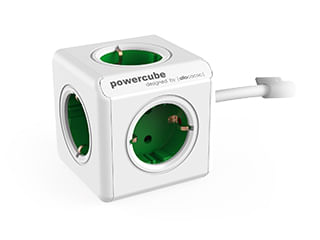 1300GN/DEEXPC powercube extended green 1.5m 4 outlet