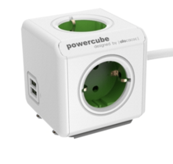 1406GN_DEEUPC powercube extended usb 1.5mm2 de green