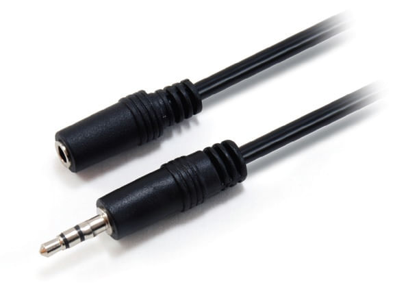 14708207 cable audio mini jack 3.5mm macho hembra 2.5metros equip