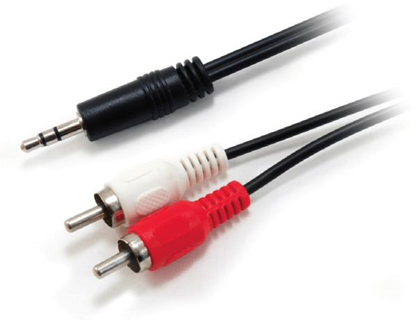 14709207 cable audio mini jack 3.5mm macho a 2 rca macho 2.5m