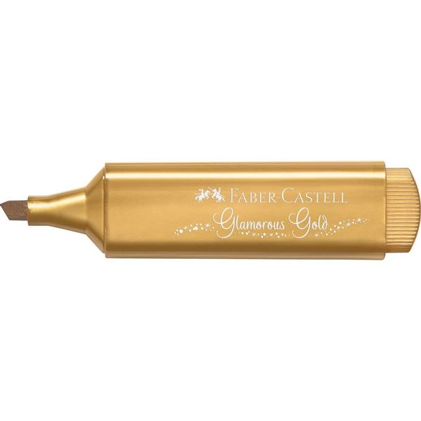 154650 marcador textliner pmetalicop. color oro. faber castell 154650