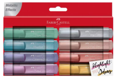 154689 pack 8 marcadores textliner 1546 faber castell 154689