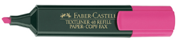 154828 marcador fluor textliner rosa faber castell 154828