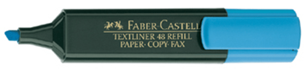 154851 marcador fluor textliner azul faber castell 154851