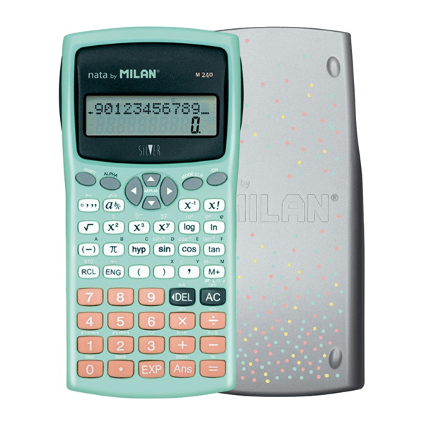 159110SLBL calculadora cientifica funciones silver nuevo milan 159110slbl