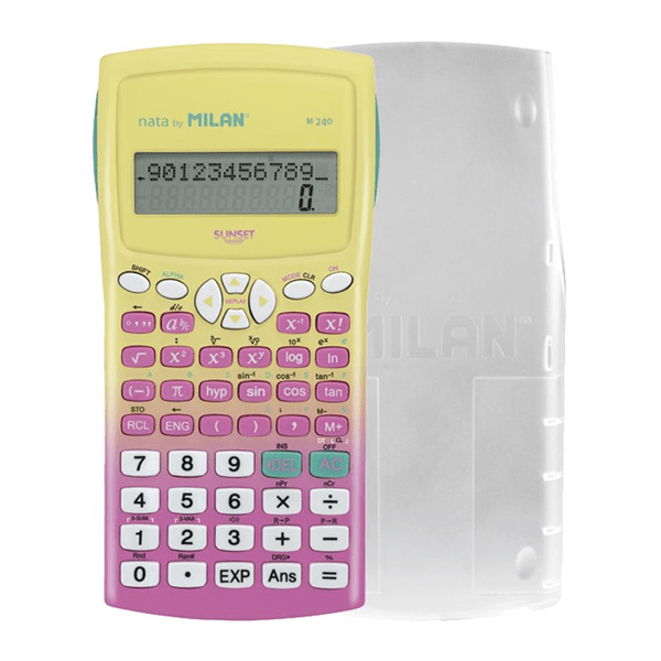 159110SNPBL blister calculadora cientifica m240 sunset rosa nuevo milan 159110snpbl