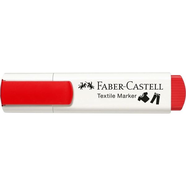 159520 blister con 5 marcadores textiles colores basicos faber castell 159520