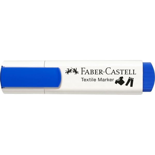 159520 blister con 5 marcadores textiles colores basicos faber castell 159520