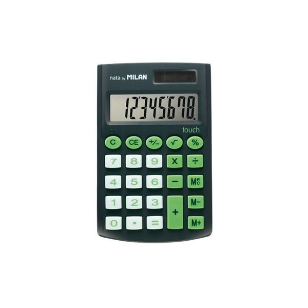 159912 expositor 12 calculadoras 8 digitos pocket colores surtidos milan 159912