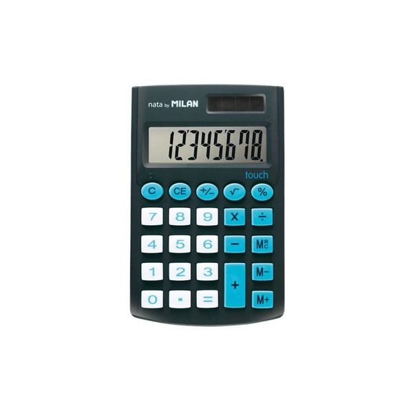 159912 expositor 12 calculadoras 8 digitos pocket colores surtidos milan 159912