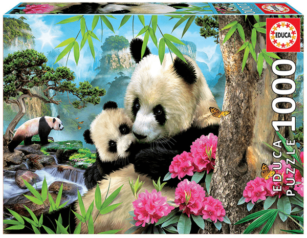 17995 puzzle 1000 piezas osos panda educa 17995