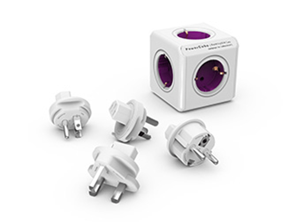 1800_DERW4P rewirable 4 changeable plugs purple