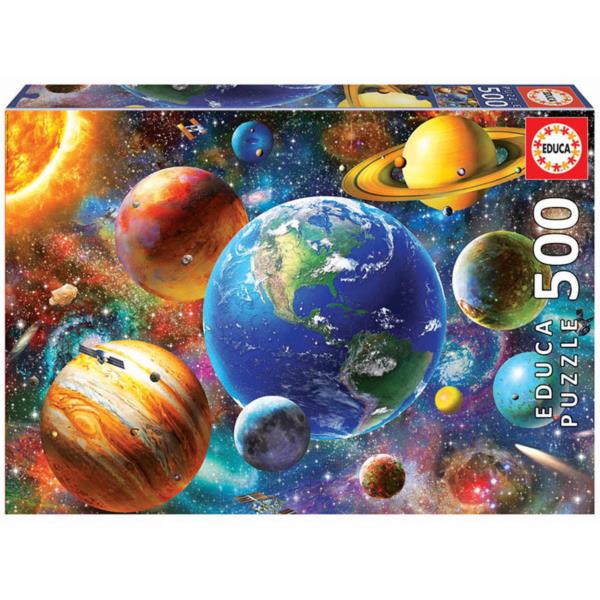 18449 puzzle 500 piezas sistema solar educa 18449