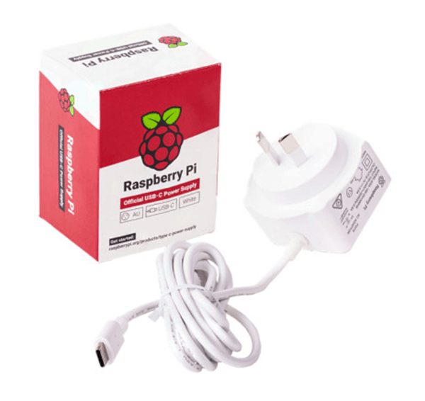 1873421 fuente de alimentacion raspberry pi 4 usb-c 5.1v 3a blanco 1873421