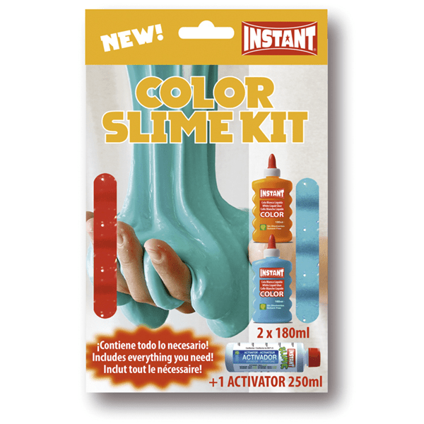 18971 estuche color slime mini kit 2 colas activador instant 18971