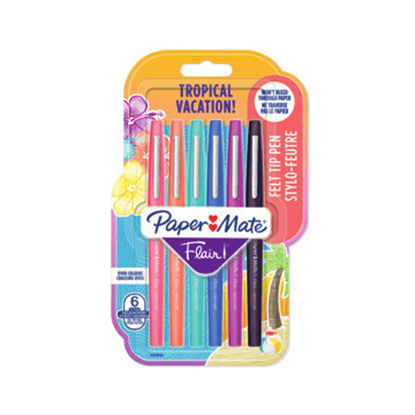 2028906 flair m. tropical vacation bl6 paper mate 2028906