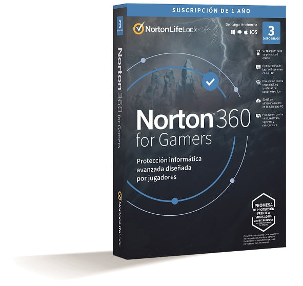 21418864 antivirus norton 360 for gamers 50gb es 1 user 3 device 12mo