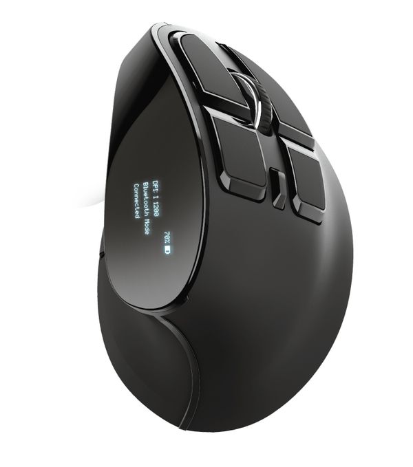 23731 mouse trust voxx wireless recargable ergonomic diseno vertical 1200 2400dpi 9 botones 23731