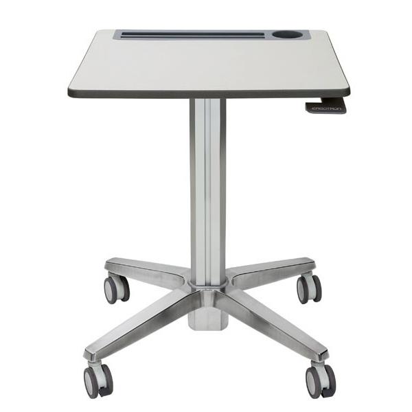 24-547-003 learnfit 16in travel adjustble standing desk clear anodiz ed
