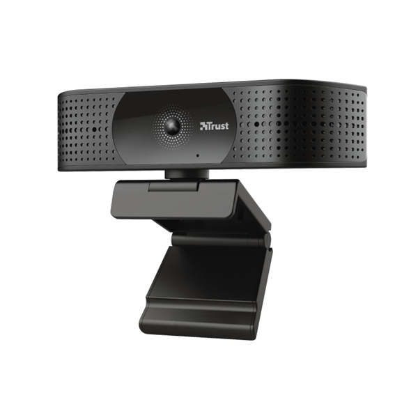 24422 webcam para streaming trust 4k tw-350 ultra hd campo vision 74a 2 microfonos int. filtro prvacidad 24422