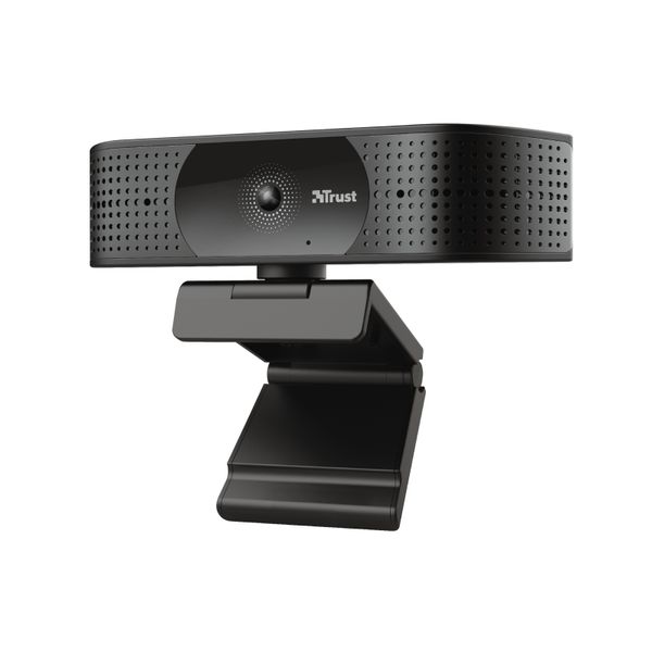 24422 webcam para streaming trust 4k tw 350 ultra hd campo vision 74a 2 microfonos int. filtro prvacidad 24422