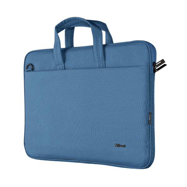 24448 maletin trust bologna eco para portatiles hasta 16p-compartimento principal acolchado-color azul 24448