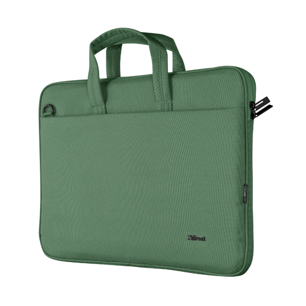 24450 maletin trust bologna eco para portatiles hasta 16p-compartimento principal acolchado-color verde 24450