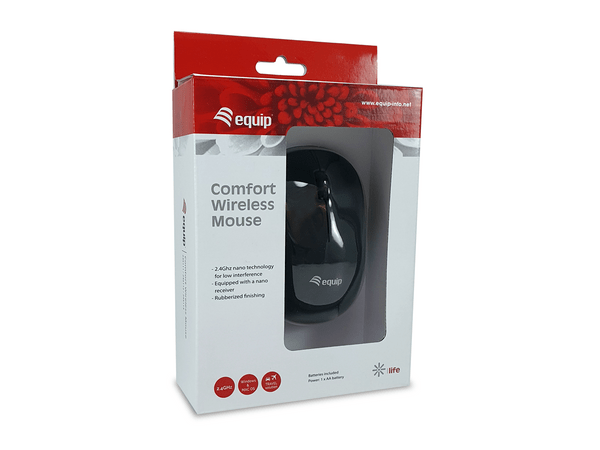 245111 mouse inlambrico equip comfort wireless mouse 1200dpi color negro