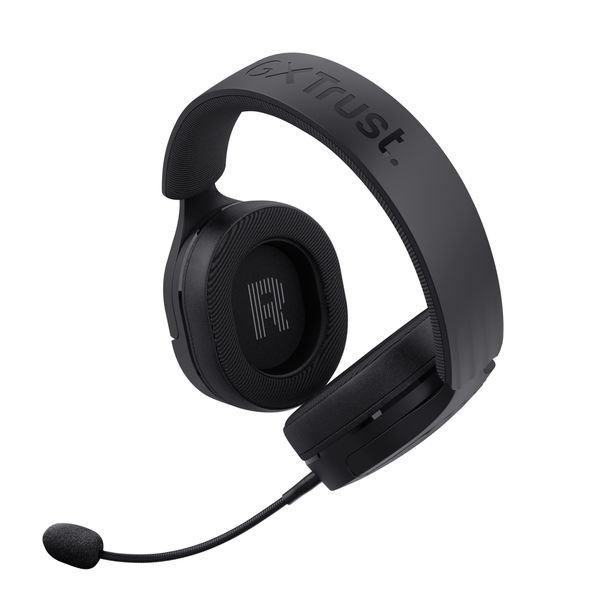 24901 headset bluetooth trust gaming fayzo gxt 491 negro 24901 bt y usb 2.4ghz microfono desmontable y flexible carga usb c controles en la oreja rgb