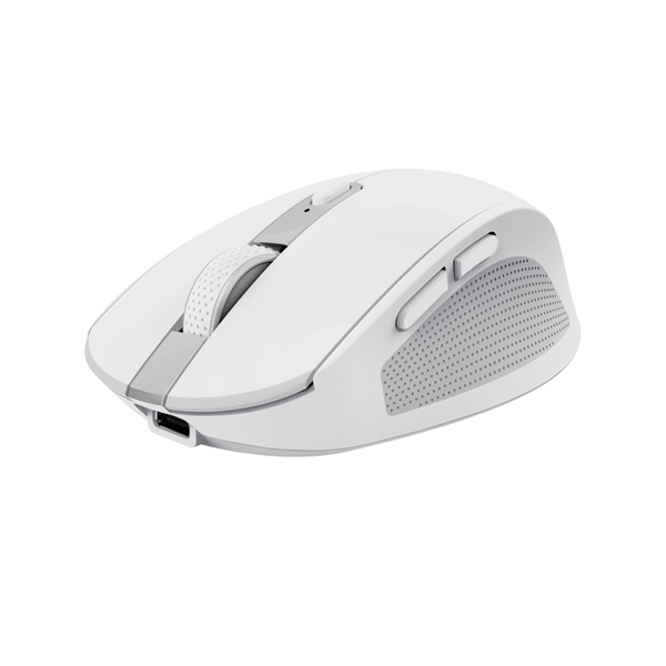 24933 mouse trust wireless y bluetooth ozaa 24933 blanco recargable-sensor optico-6 botones-800-1600-3200dpi-receptor usb-a-usb-c