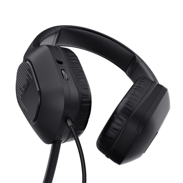 24990 headset trust gaming gxt 415 zirox 24990 ligeros microfono negros jack 3.5mm